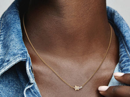Shooting Star Pavé Collier Necklace