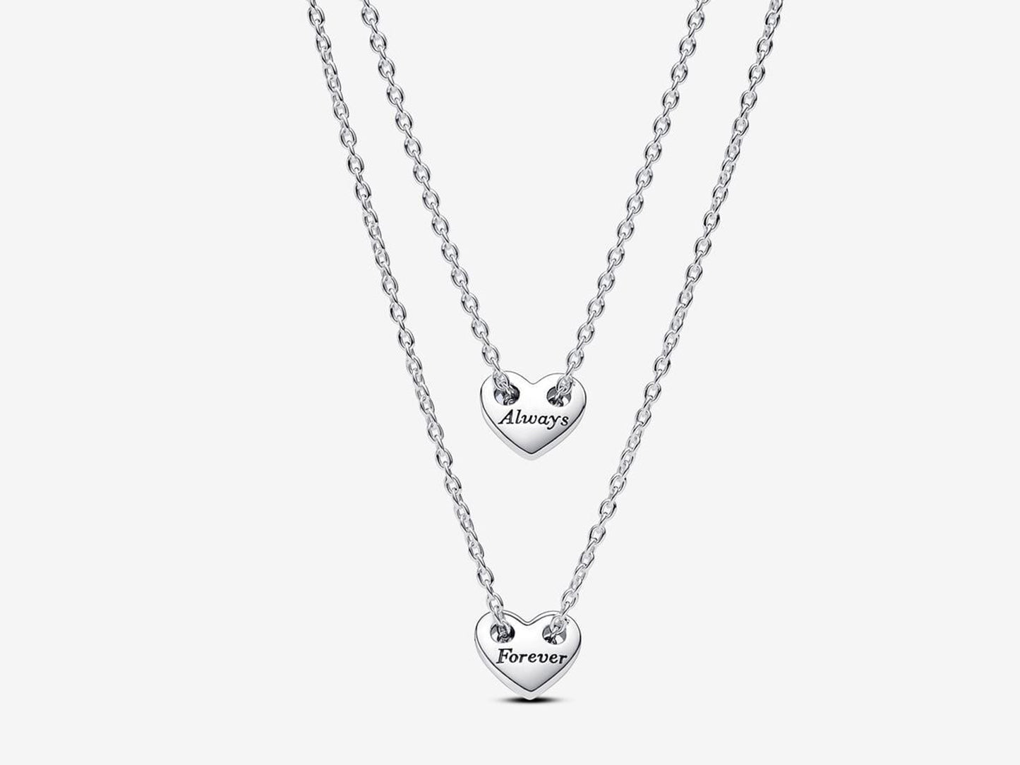 Forever & Always Splittable Heart Collier Necklaces