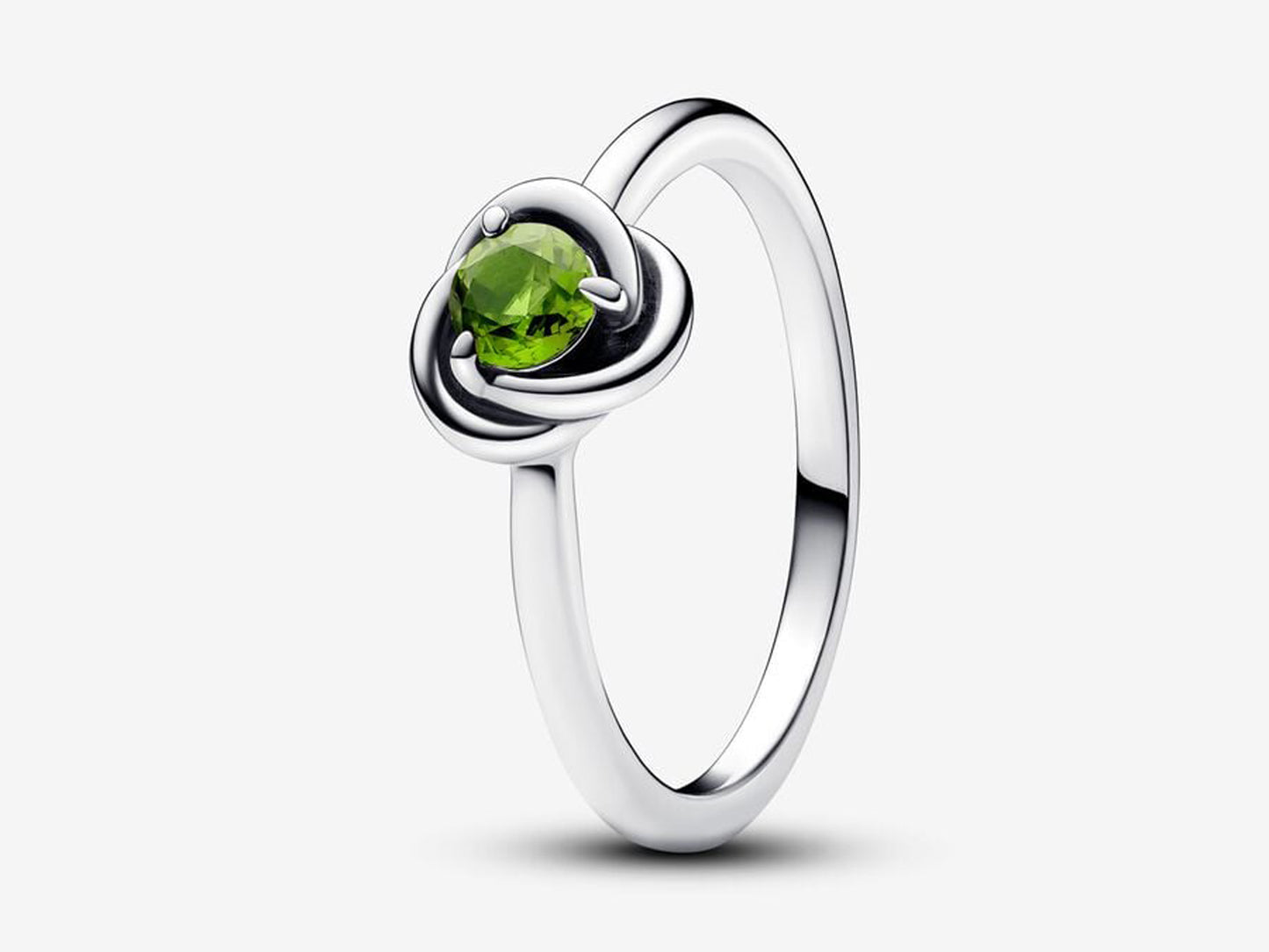 August Spring Green Eternity Circle Ring