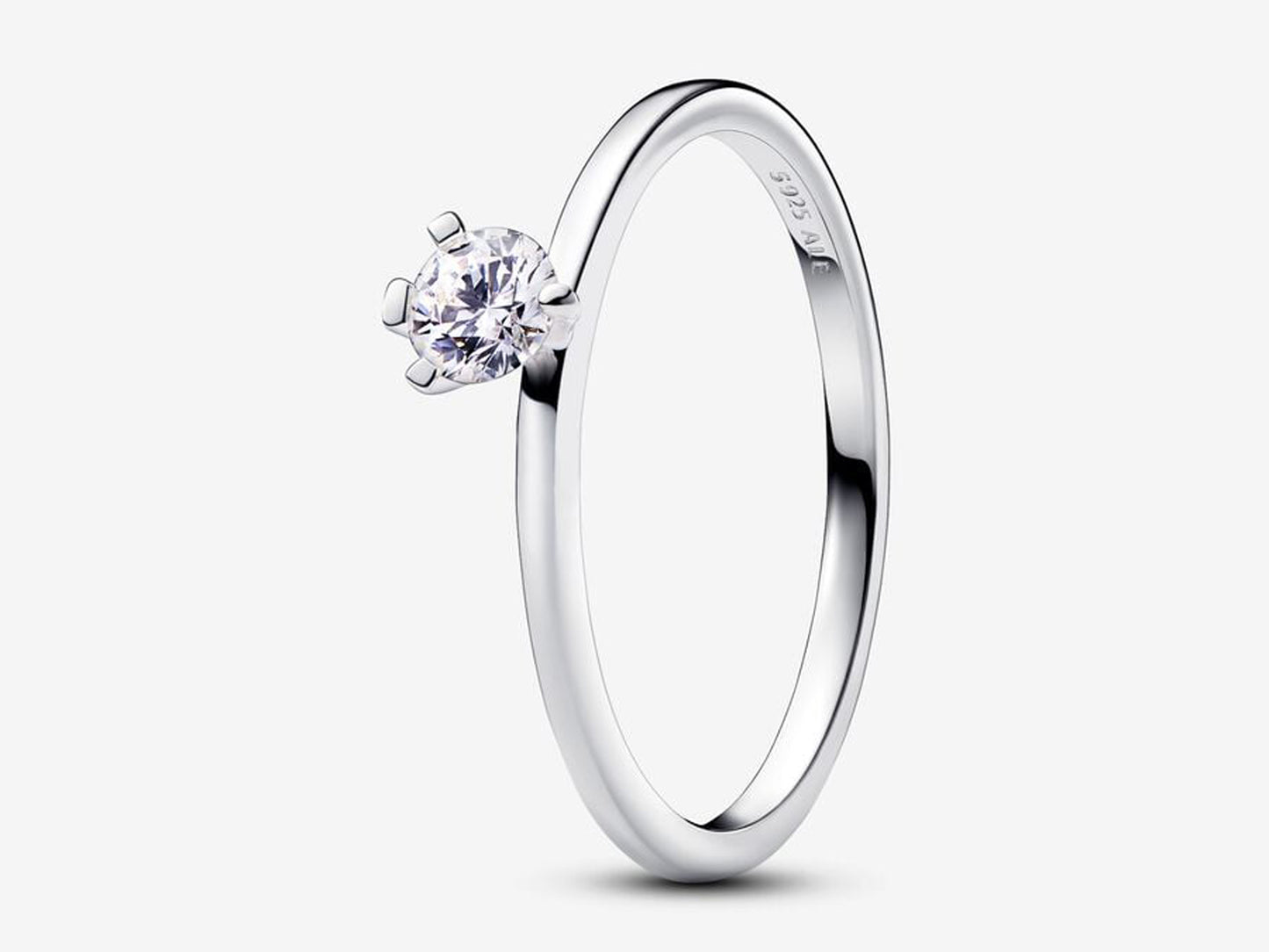 Lab-grown Diamond Off-set Ring 0.25 carat tw Sterling Silver