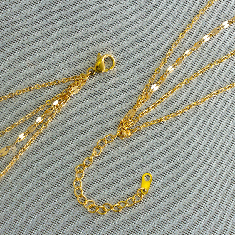 Sliver Stainless Steel Lip Necklace with Multi-layered Design
