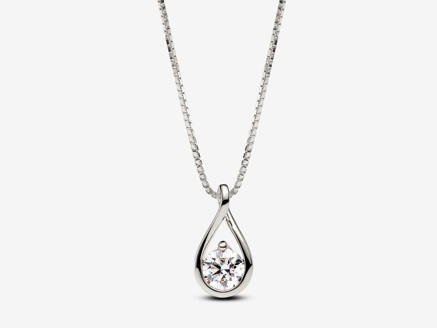 Lab-grown Diamond Pendant Necklace 1.00 carat tw 14k White Gold