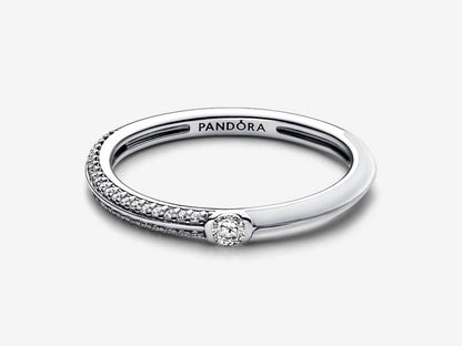 Pavé & White Dual Ring