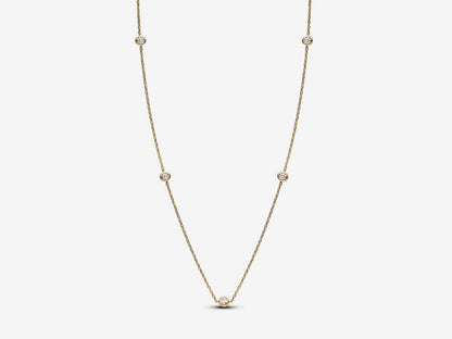 Lab-grown Diamond Station Necklace 0.50 carat tw 14k Gold