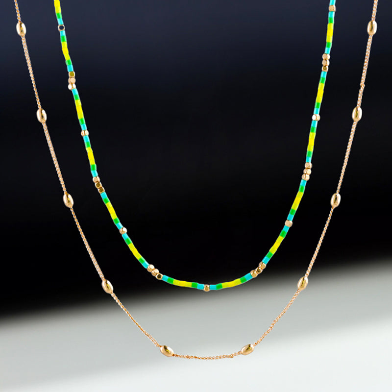 Contemporary Chopin Chain with Rice Pearls