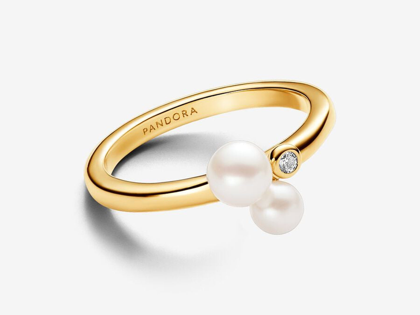 Duo Treated Freshwater Cultured Pearls Ring