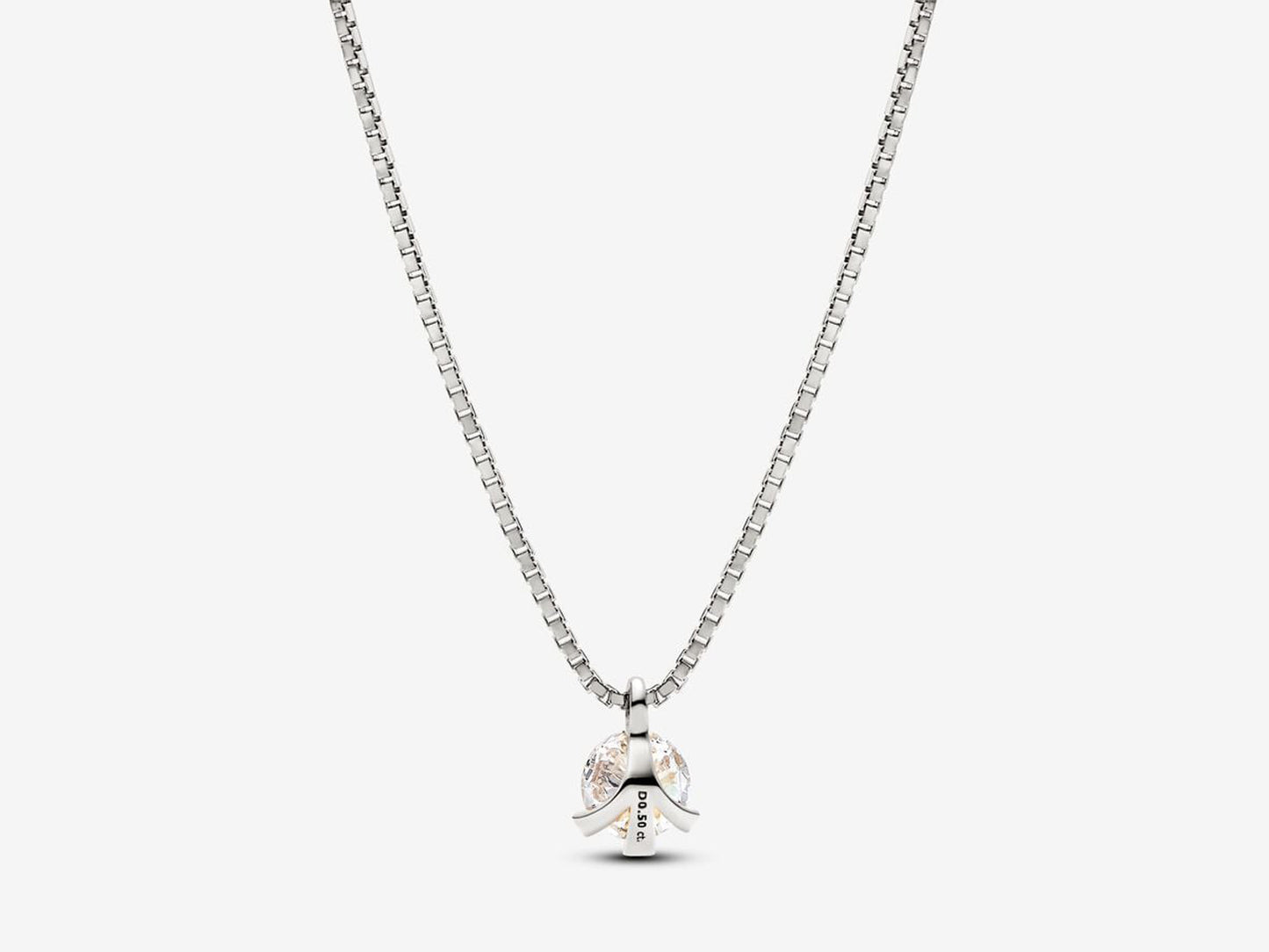 Lab-grown Diamond Pendant Necklace 0.50 carat tw 14k White Gold