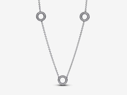 Pavé Circles Chain Necklace
