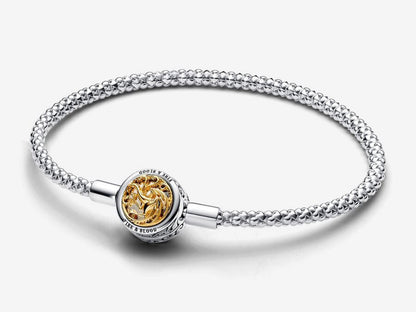 House Sigil Clasp Pandora Moments Studded Chain Bracelet