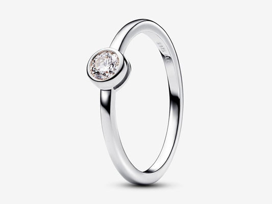 Lab-grown Diamond Bezel Ring 0.15 carat tw Sterling Silver