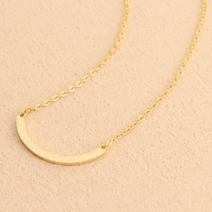 Personalized Pendant Gold O-Shaped Necklace
