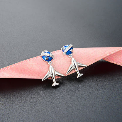 925 Sterling Silver Persimmon Stud Earrings - Gold Plated Luxury Fruit Design Earrings for Women