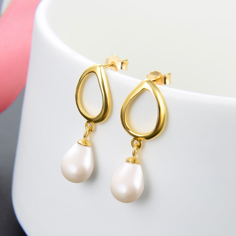 S925 Sterling Silver Lucky Cat Stud Earrings - Gold Plated Japanese Fortune Earrings with Plastic Backs
