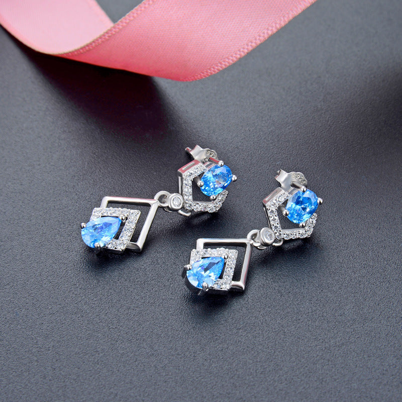 925 Sterling Silver Drop Earrings - Minimalist Dangle Earrings for Women