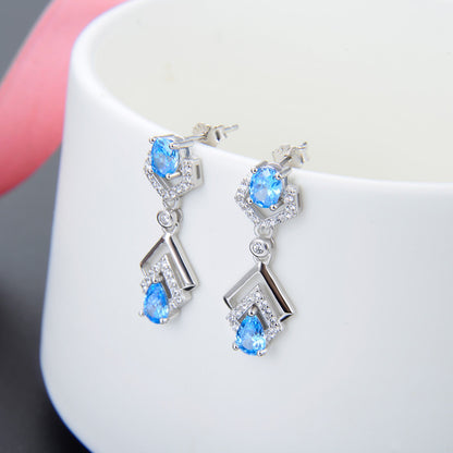 925 Sterling Silver Drop Earrings - Minimalist Dangle Earrings for Women