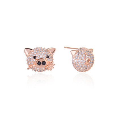 S925 Sterling Silver Plated Stud Earrings - Professional Women's Office Earrings with Plastic Backs
