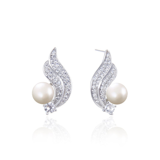 S925 Sterling Silver Plated Cartoon Stud Earrings - Playful Dangle Earrings with Plastic Backs