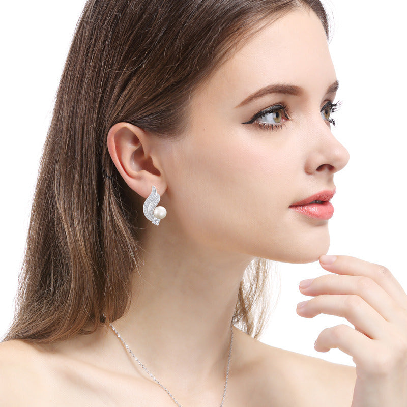 S925 Sterling Silver Plated Cartoon Stud Earrings - Playful Dangle Earrings with Plastic Backs