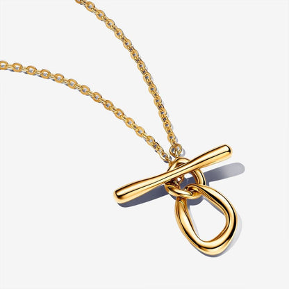 Organically Shaped Circles Necklace