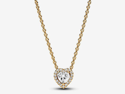 Sparkling Heart Collier Necklace