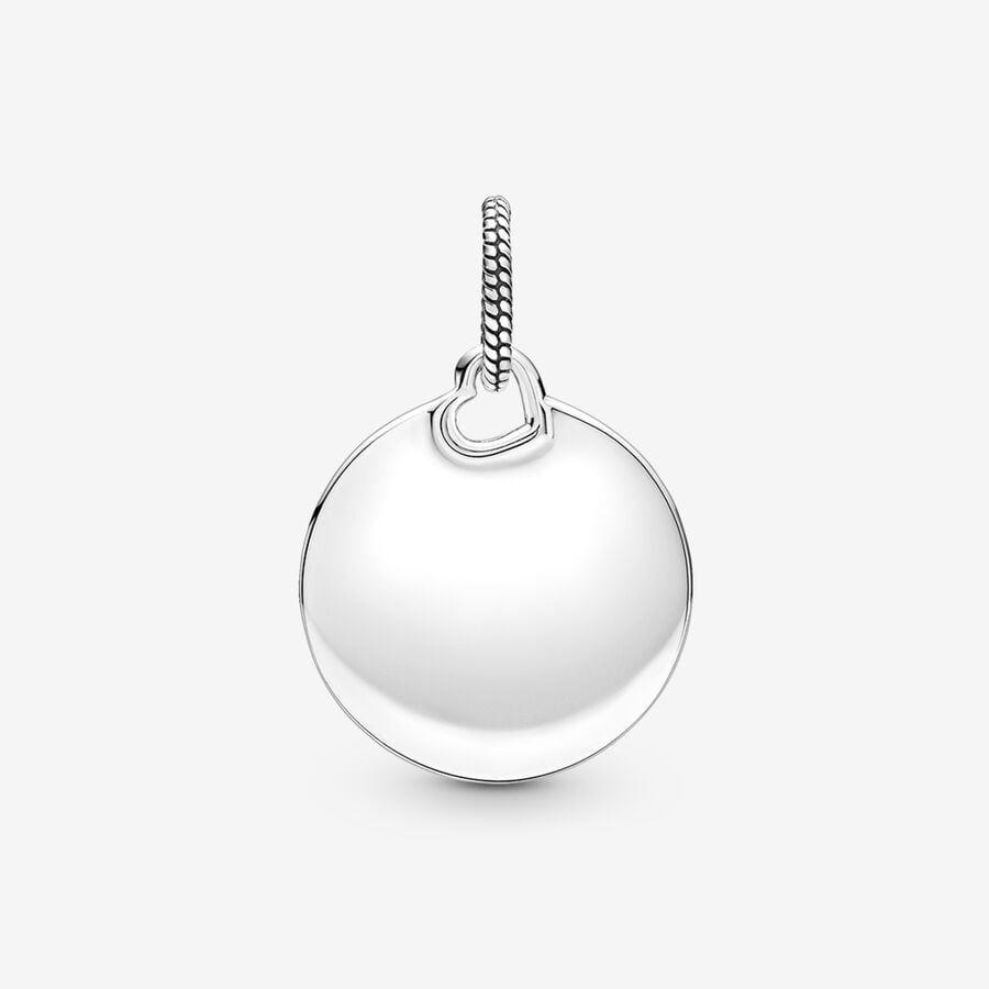 Engravable Round Tag Pendant