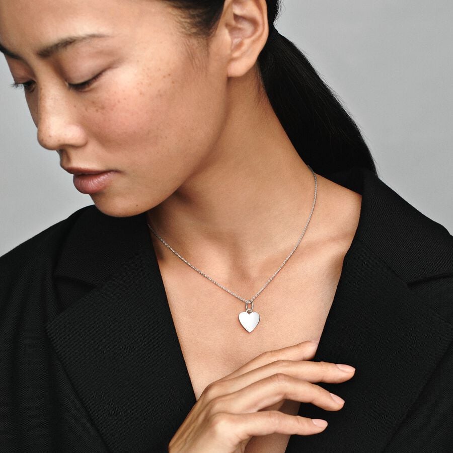 Engravable Heart Tag Pendant