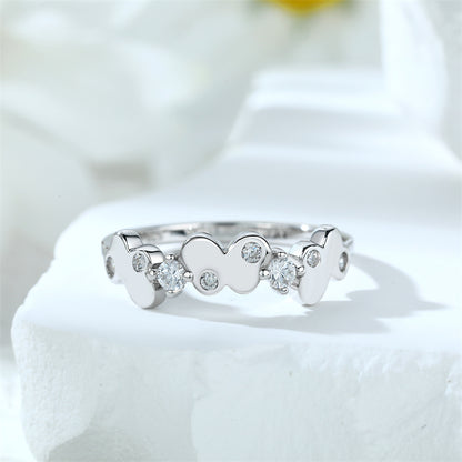 3D Butterfly 925 Silver Ring - Elegant Minimalist Band for Women