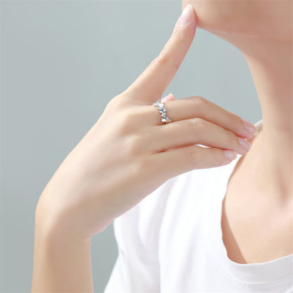 3D Butterfly 925 Silver Ring - Elegant Minimalist Band for Women