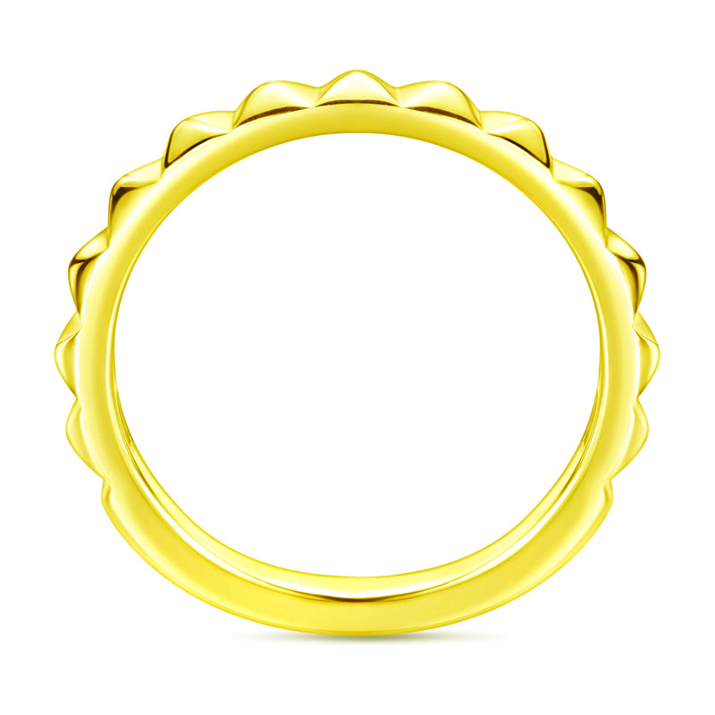 3D Triangular 925 Silver Ring - Modern Geometric Band for Women