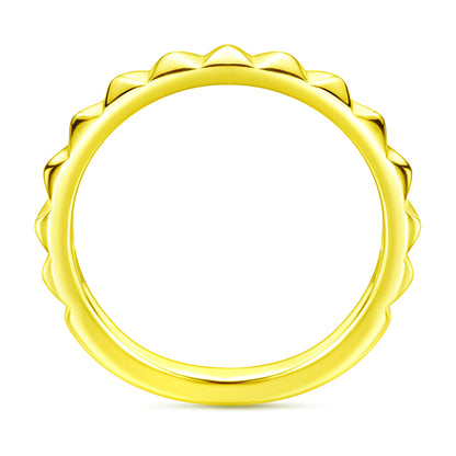 3D Triangular 925 Silver Ring - Modern Geometric Band for Women