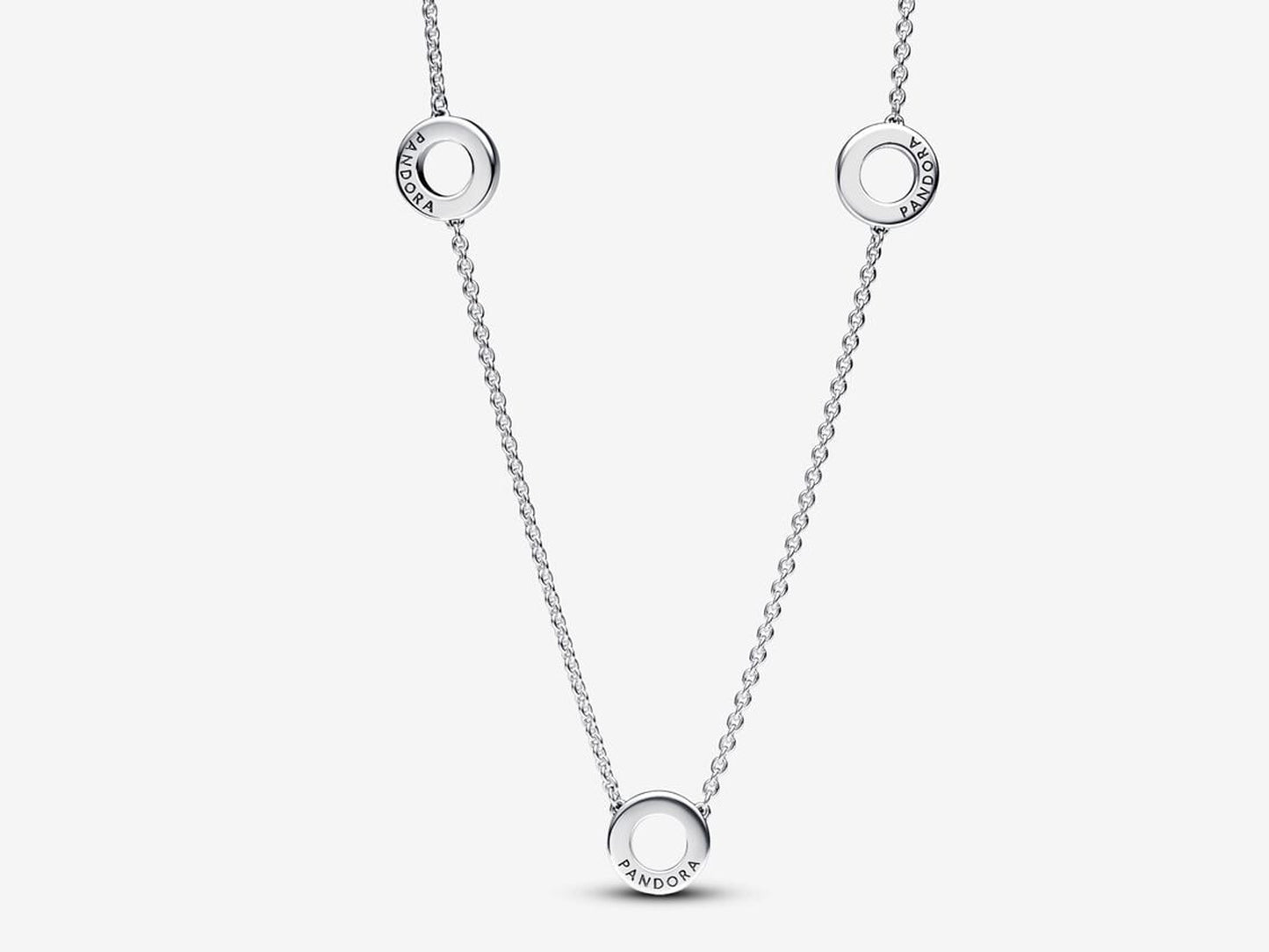 Pavé Circles Chain Necklace