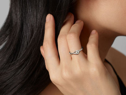 Lab-grown Diamond Ring 1.00 carat tw 14k White Gold