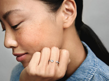 Polished Heart Open Ring