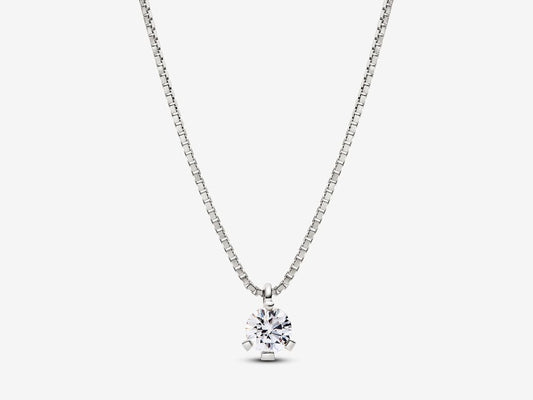 Lab-grown Diamond Pendant Necklace 0.50 carat tw 14k White Gold