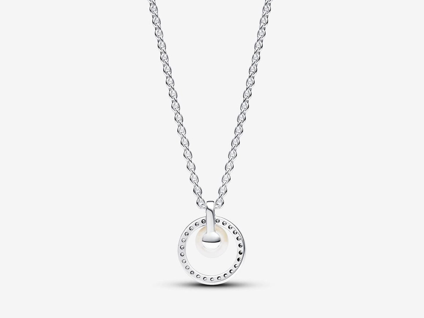 Treated Freshwater Cultured Pearl & Pavé Collier Necklace