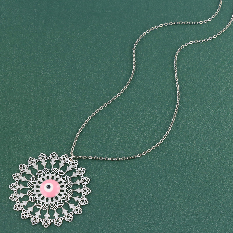 Elegant Vintage Charm Necklace with O-Chain