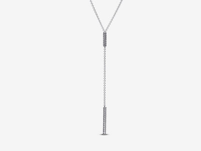 Pavé Prism Drop Necklace