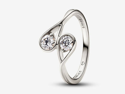 Lab-grown Diamond Double Facing Ring 0.50 carat tw 14k White Gold