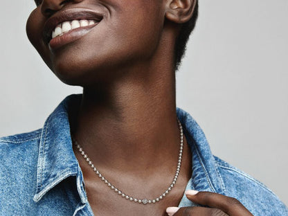 Beads & Pavé Necklace