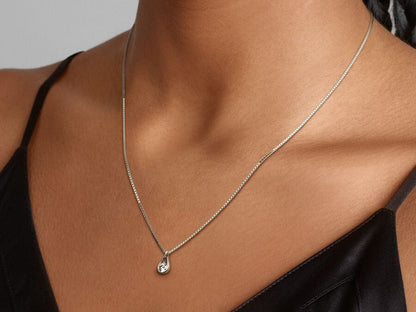 Lab-grown Diamond Pendant & Necklace 0.25 carat tw 14k White Gold