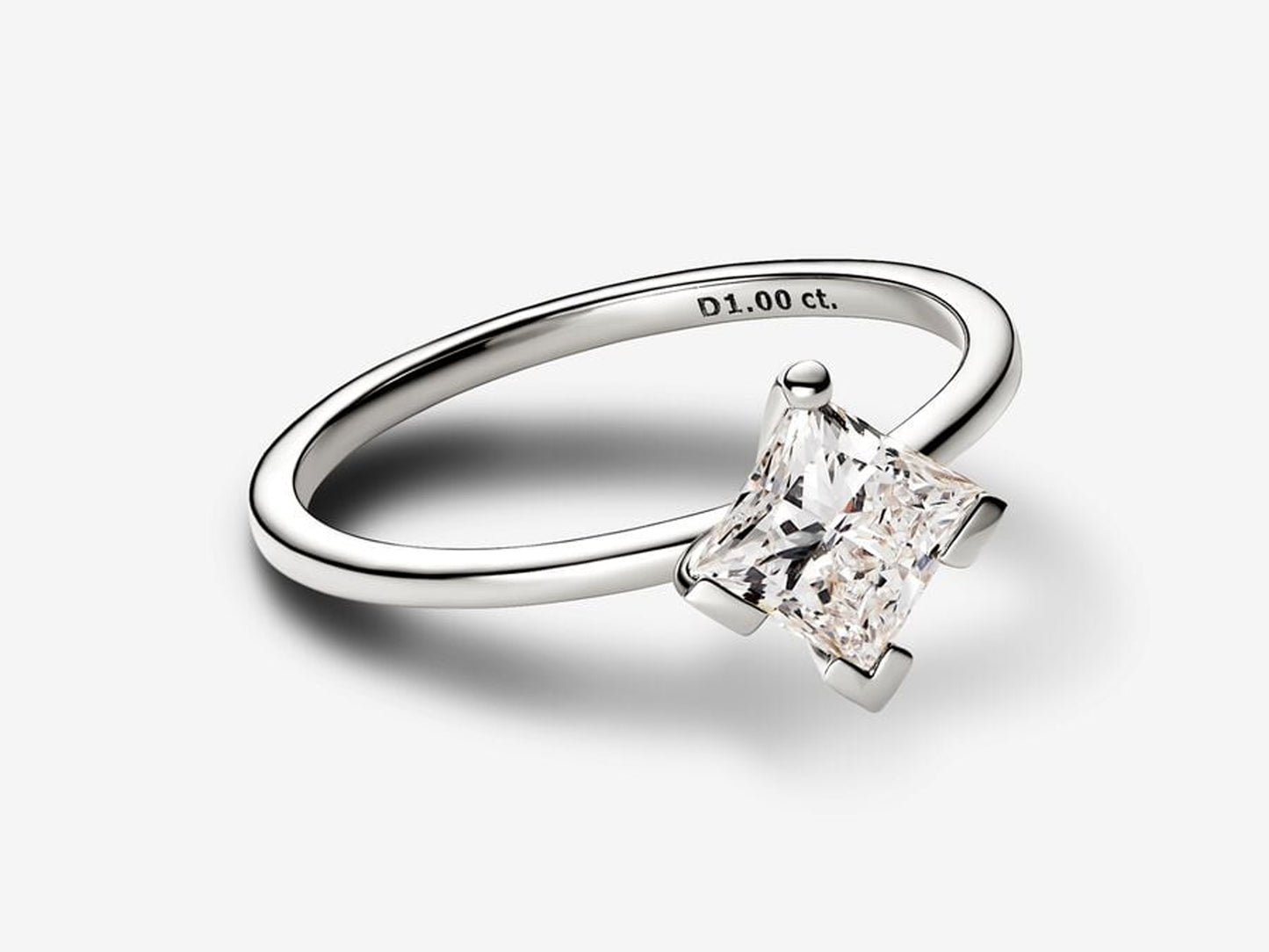 Lab-grown Diamond Ring 1.00 carat tw 14k White Gold