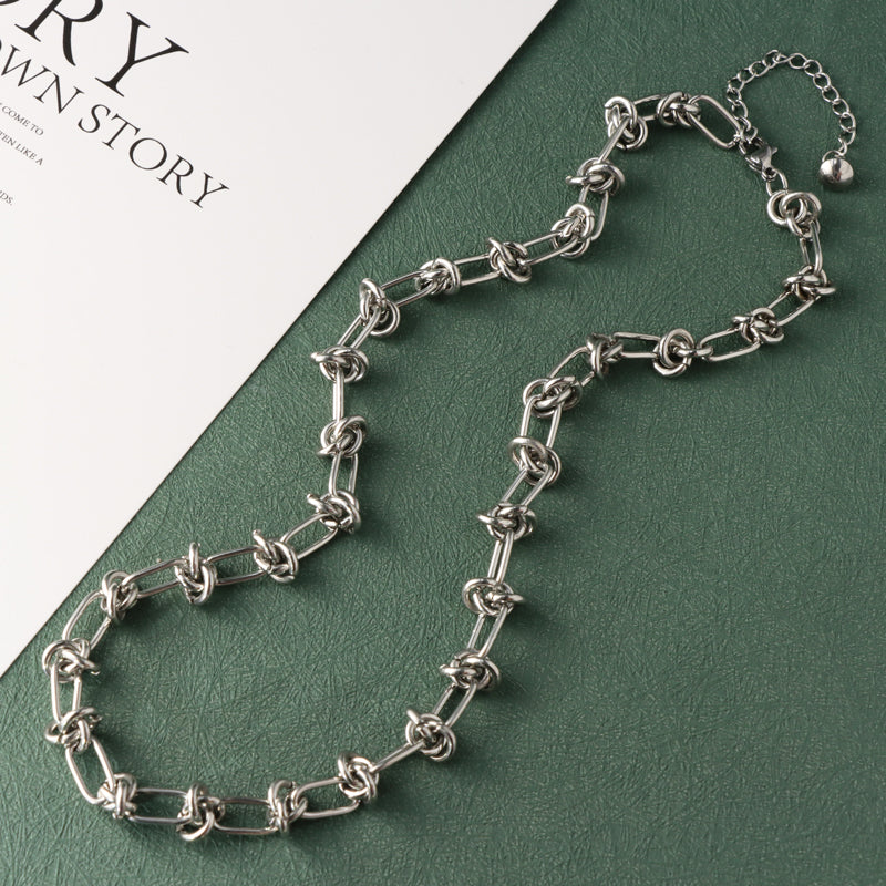 Unique Stainless Steel Cross Necklace with Innovative Shape