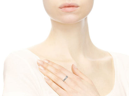 Intertwined Pandora Logo and Pavé Ring