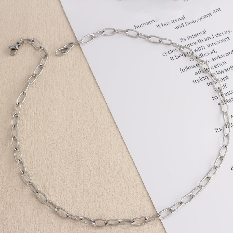 Modern Silver Cross Chain for Men and Women