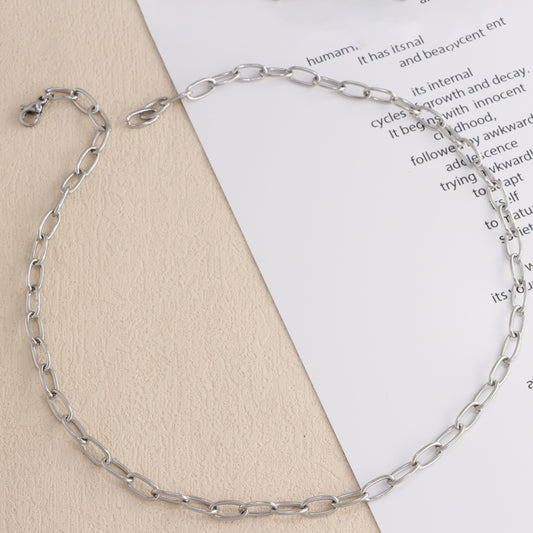 Modern Silver Cross Chain for Men and Women