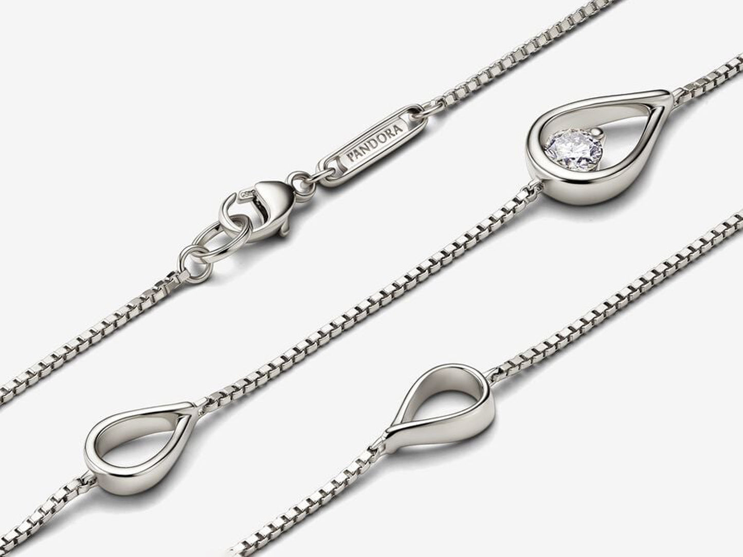 Lab-grown Diamond Long Pendant Necklace 0.50 carat tw 14k White Gold