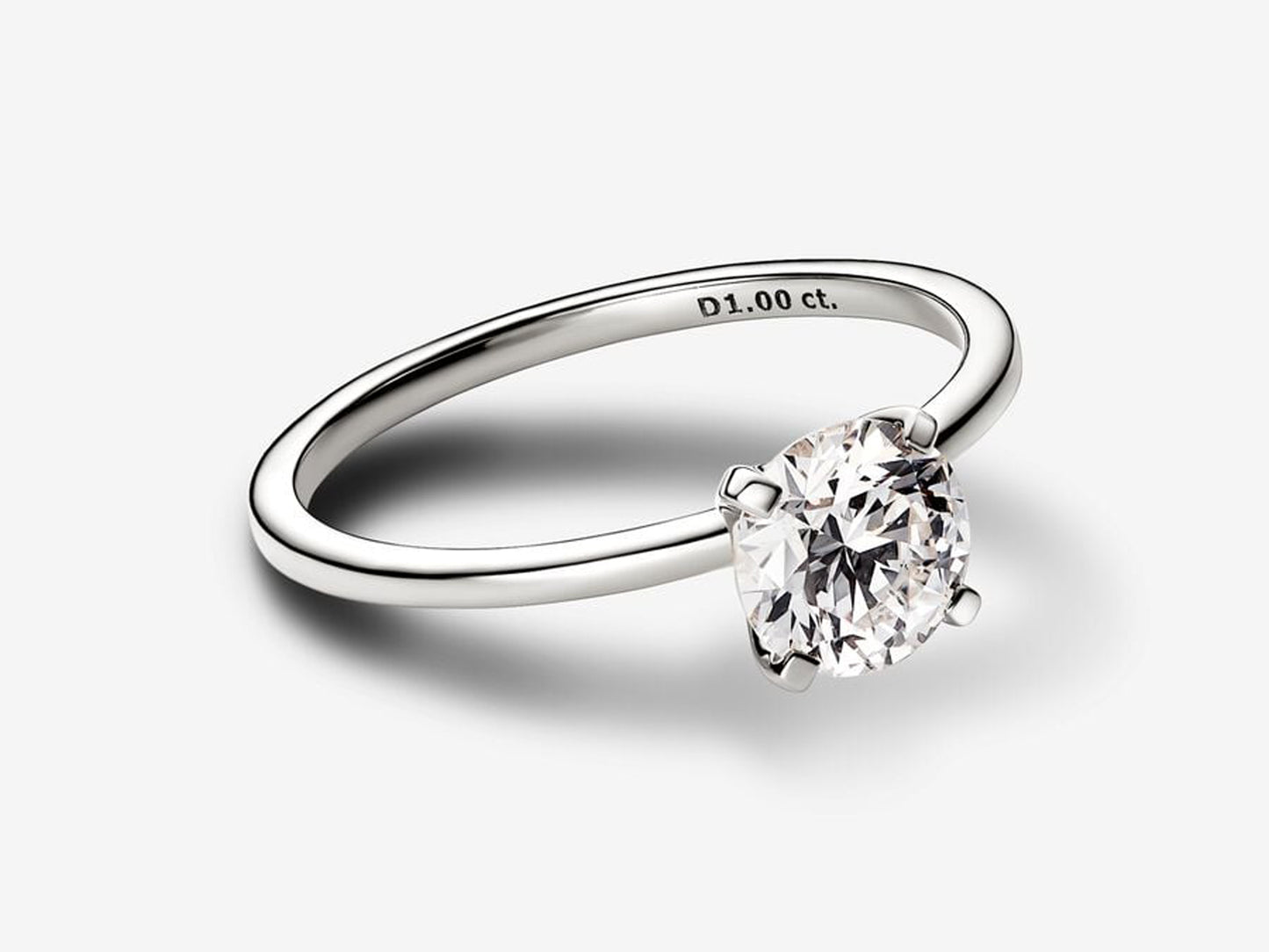 Lab-grown Diamond Ring 1.00 carat tw 14k White Gold