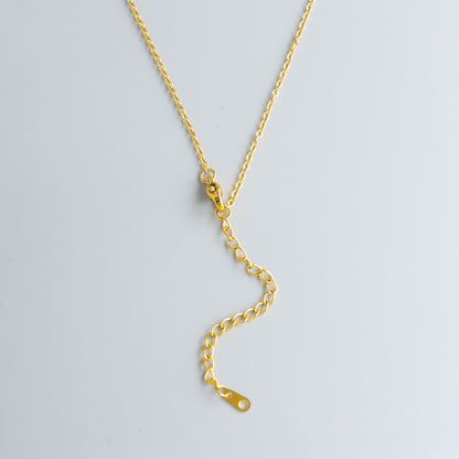 Stylish O-chain Necklace with Horse Pendant Pearls and Metal Beads