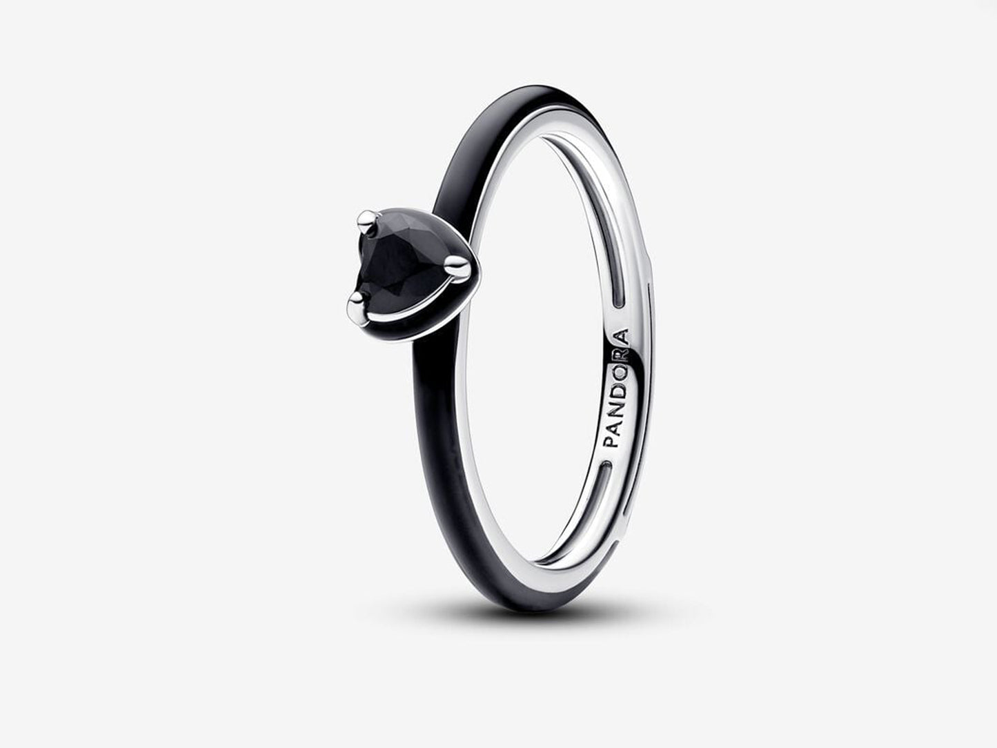 Black Chakra Heart Ring