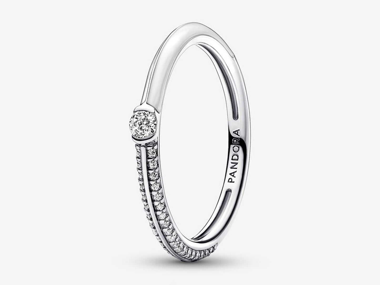 Pavé & White Dual Ring